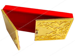 Decorative & Attractive Box Cash Box, Shagun Box, Jewellery Box, Money Box Envelop Wedding, Gift Box, Bangel Box Pack Of 1PC, Golden Front