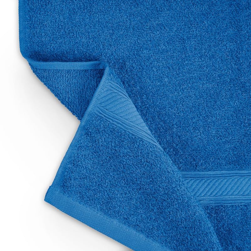 Welspun Alpha Cotton Bath Towel 450 Gsm | Soft & Absorbent Dobby Bath Towel (Turquoise)