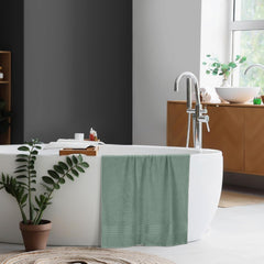 Boutiquo 100% Cotton Bath Towel 500 Gsm | Compact Quick Dry Lightweight Soft & Highly Absorbent Large Size Bath Towel - Jade