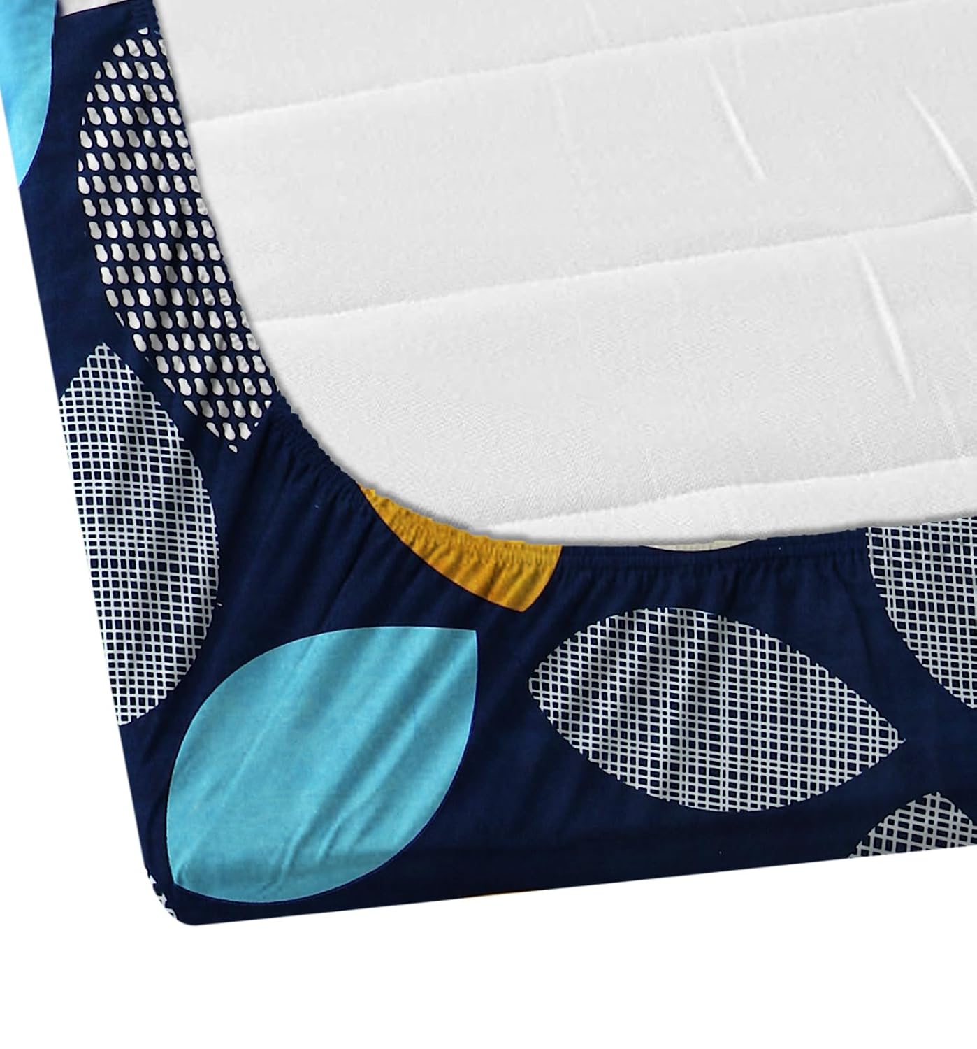 1 Bedsheet King Size 2 Matching Pillow Covers - 72 X 780 Inches, Blue | All Around Elastic Soft & Durable Bedding For Bedroom - Lightweight Perfect For All Seasons