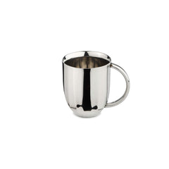 Chrome Stainless Steel Coffee Pot With Mug Set - Dome Series | Corporate Gifting For Diwali - 1 Dome Coffee Pot + 4 Mug | Unbreakable Tea & Coffee Cup With Mirror Polish | Serve Ware & Tableware