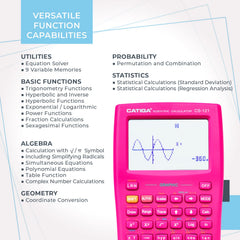 Scientific Calculator With Graphic Functions - Multiple Modes With Intuitive Interface - Perfect For Students Of Beginner & Advanced Courses, High School Or College