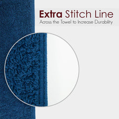 North Field Bath Towel 1000 Gsm | Extra Soft & Absorbent, Durable Bath Towel (Blue & Pink) - Set Of 2
