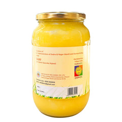 100% Pure A2 Gir Cow Ghee By Sylvan | Natural & Healthy Delicious Desi Ghee Ideal For Frying | (500ml) 16.9 Ounce | Container Jar