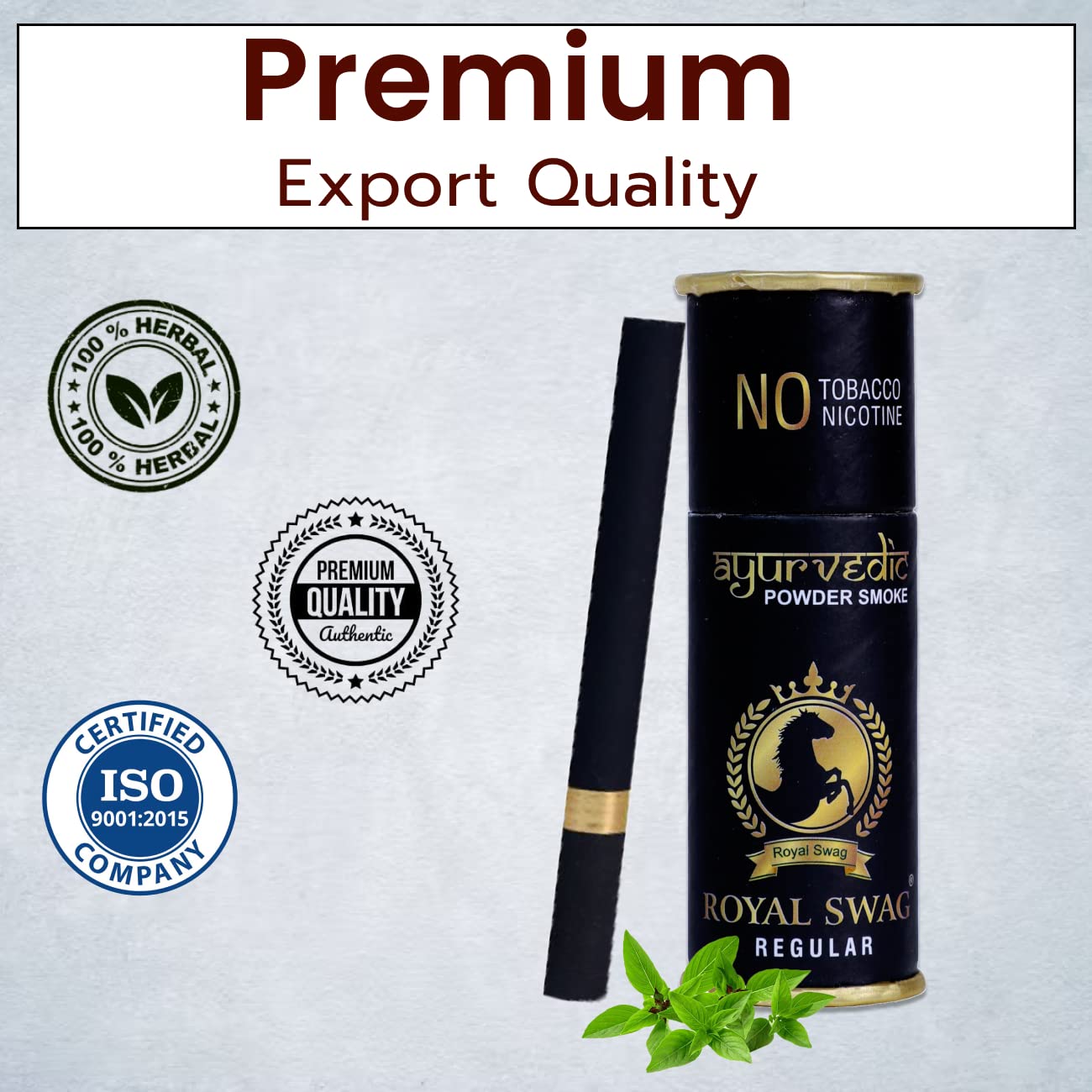 Royal Swag Ayurvedic & Herbal Cigarette Regular Flavour (05 Sticks) With 20ml Shot - Smoking Cessasion