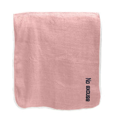 Housse Premium Soft Microfiber Embroidery Bath Towel 350 Gsm | Soft Absorbent Quick-Drying Sweat Towel (No Excuse - Peach)