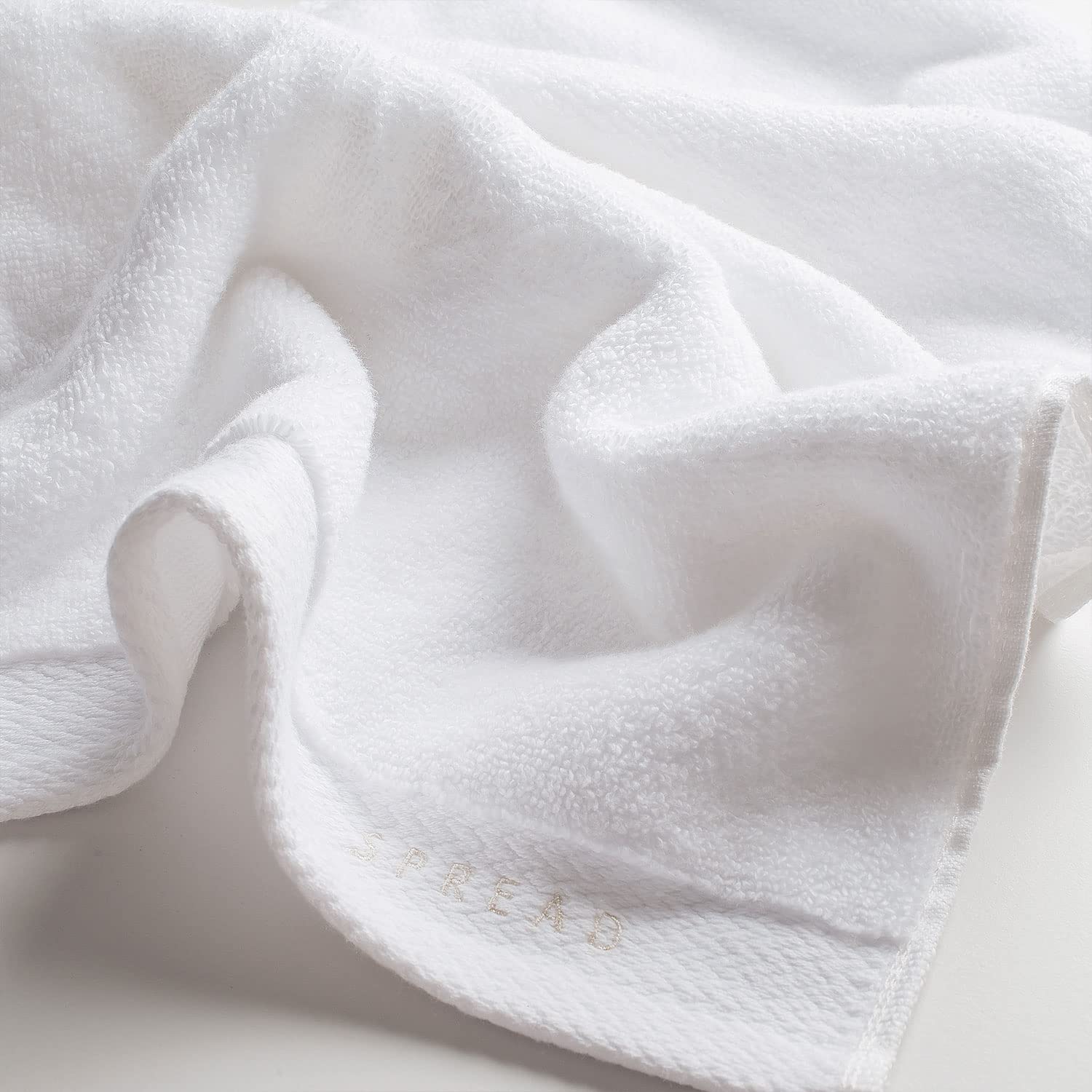 Spread Spain 100% Cotton Bath Towels 500 Gsm | Resort Bath Towel, Super Absorbent & Soft Bath Towel Large Size For Men & Women (White)