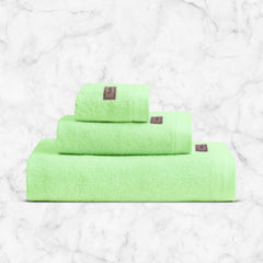 Spread Spain Bamboo Towel Bath, Hand & Face Towel 360 Gsm | High Absorbent Super Soft | Hotel Spa Decorative Bathroom Towels | Lime (Set Of 3)
