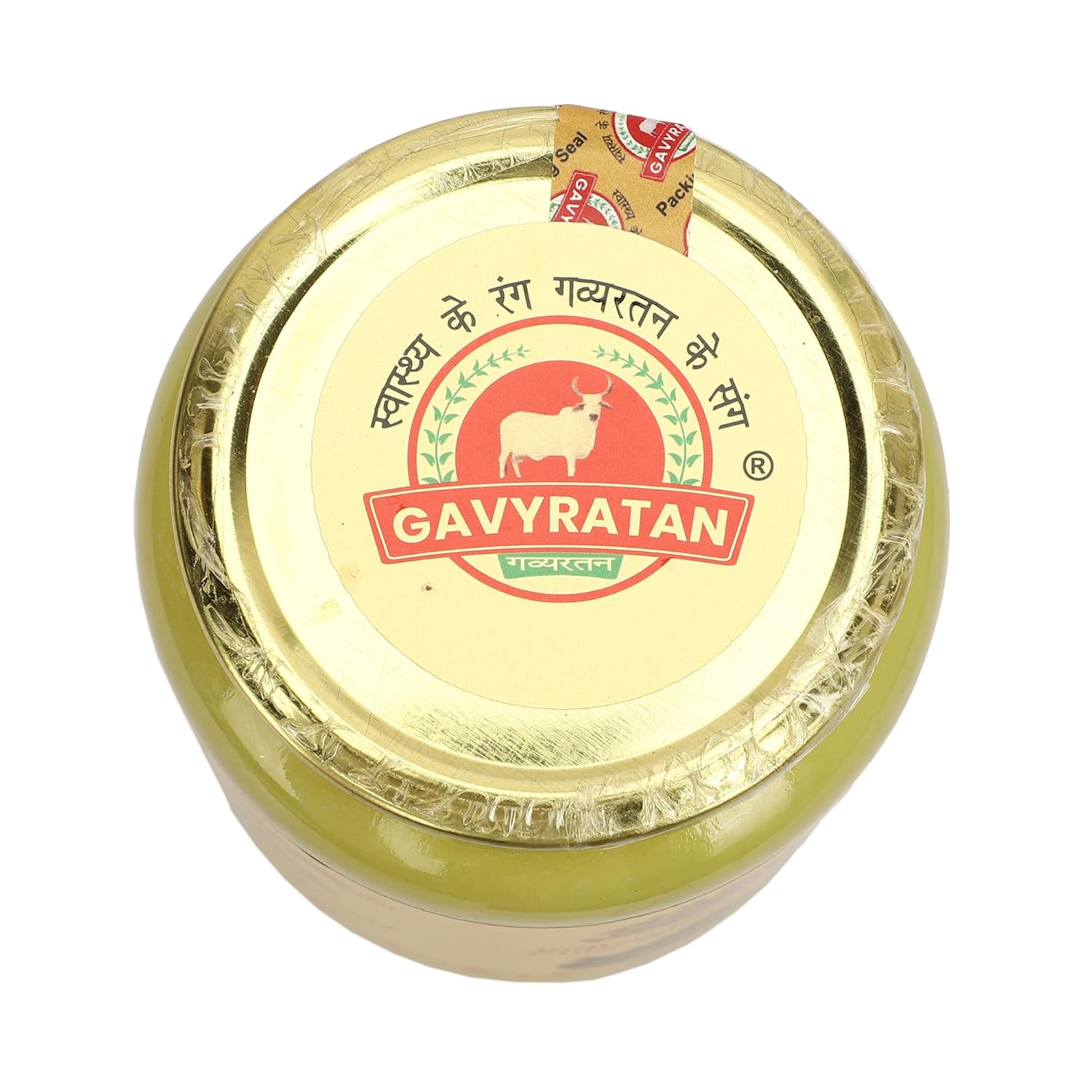 Pure Shudh Indian Desi Cow Bilona Ghee By Gavyratan | Made Using Traditional Bilona Method Pure Desi Ghee Good For Roti, Sabji | 3.5 Litre (500ml * 7) 118.3 Ounce | Jar Pack