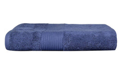 Fresh From Loom Luxury Edition Egyptian 100% Pure Cotton Bath Towel 600 Gsm | High Water Heavy Soft Dual Stitched Bath Towel (Blue)