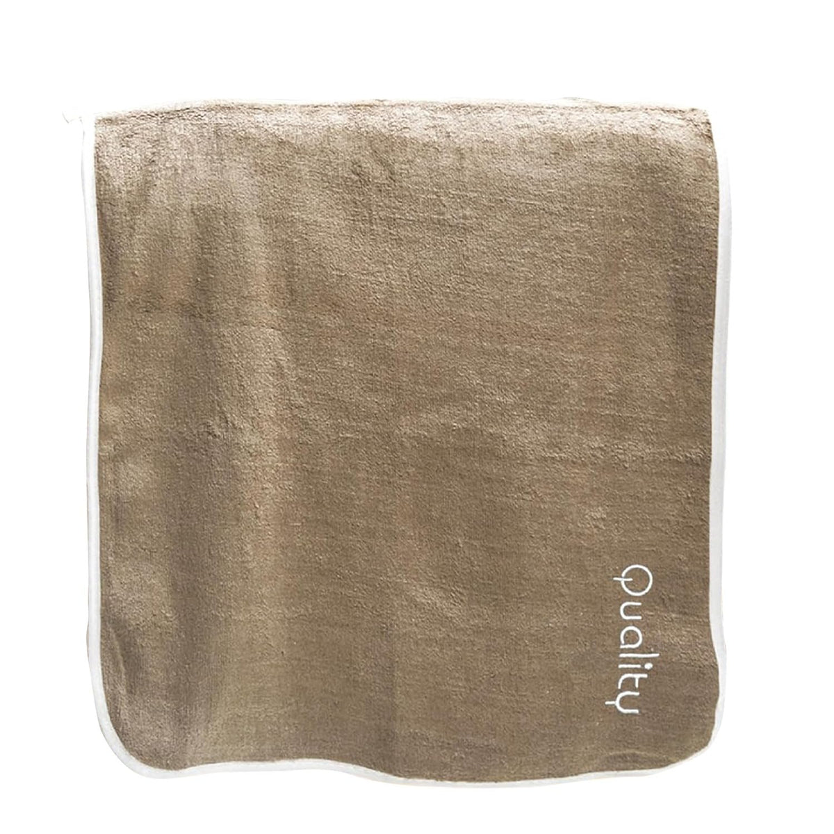 Housse Premium Soft Microfiber Embroidery Bath Towel 350 Gsm | Soft Absorbent Quick-Drying Sweat Towel (Quality - Brown)