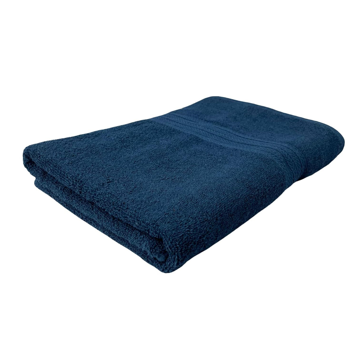 Absorb Pro Microfiber 100% Cotton Bath Towel 600 Gsm | Ultra Soft, Highly Absorbent, Quick Drying Large Size Bath Towels For Men & Women (Navy Blue)