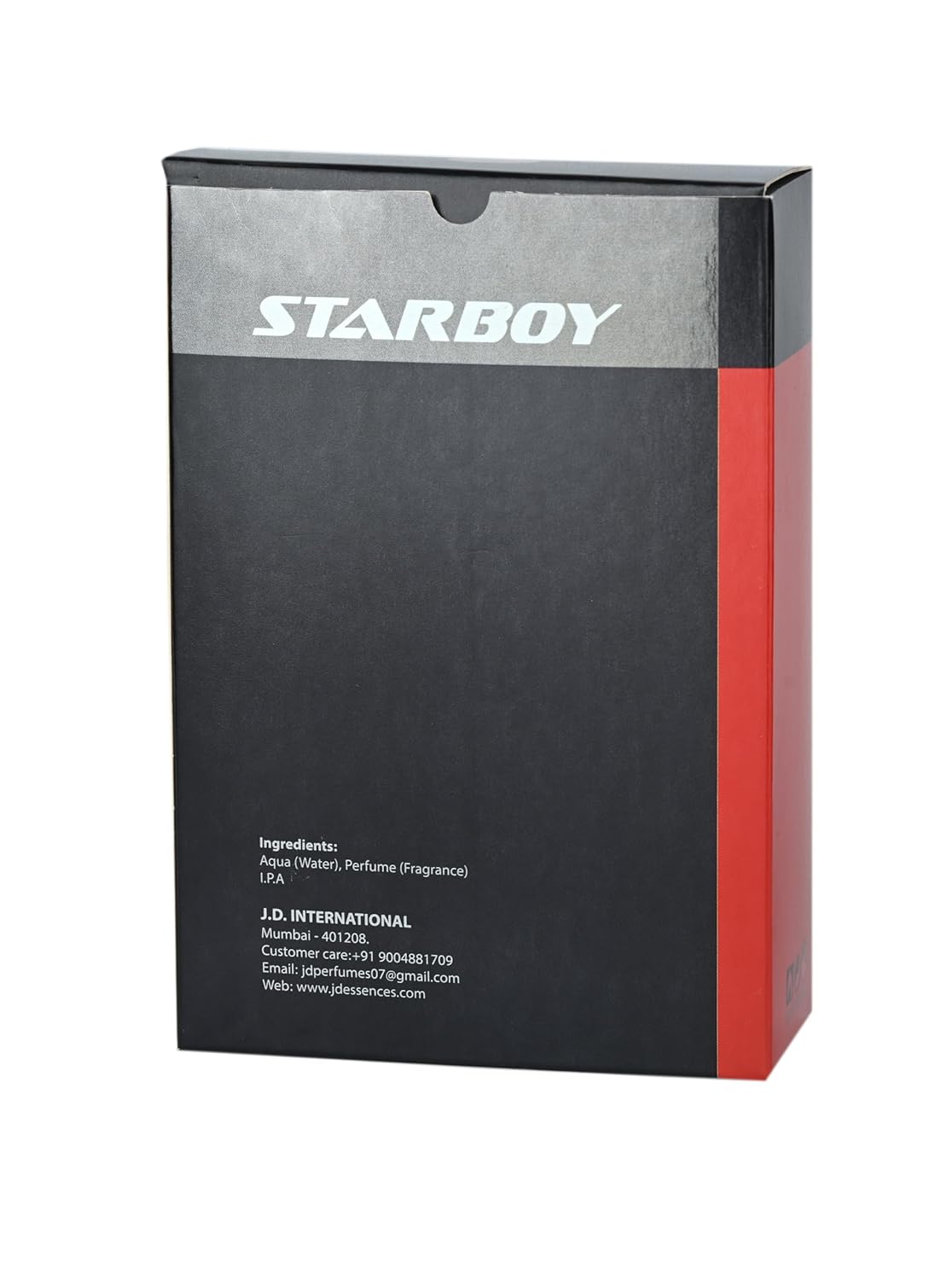JD International Star Boy Black Apparel Unisex Perfume With Long Lasting Fragrance - 100ml, 3.4 Fl.oz. | Perfume For Men & Women