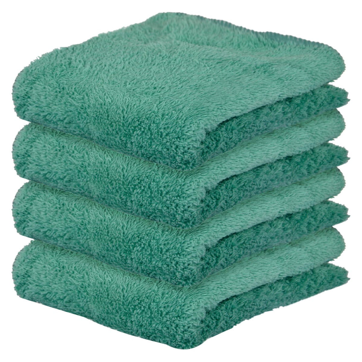 Kuber Industries Cleaning Towel 600 Gsm | Reusable Cleaning Cloths For Kitchen, Duster, Cleaning Towel (Green) Pack Of 4