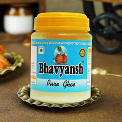 Premium Pure Buffalo Ghee By Bhavyansh | Good Source Of Healthy & Pure Buffalo Ghee Perect For Cooking | 2 Litre (1 Litr * 2) 67.6 Ounce | Jar Pack