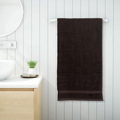 Welspun 100% Cotton Large Bath Towel 500 Gsm | Super Absorbent, Quick Dry, Ultra Soft Dobby Solid Design Bath Towels (Brown)