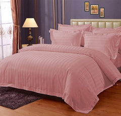 Cotton Bedsheet For Double Bed Queen Size - 90 X 100 Inches, Peach With 2 Pillow Covers | 350 Thread Count | Premium Comfort Bedsheets For Home, Hotels & Guest House