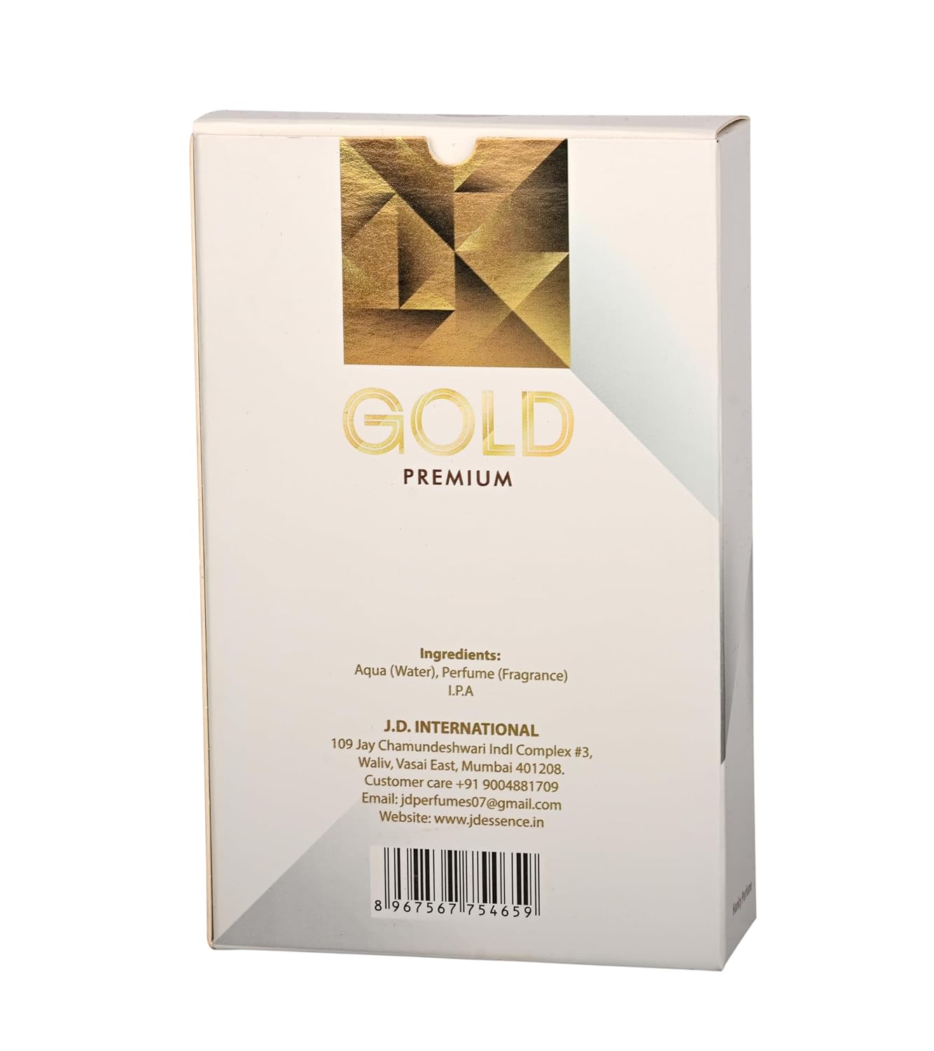 JD International Gold Premium Apparel Unisex Perfume With Long Lasting Fragrance - 30ml, 1.02 Fl.oz. | Unisex Perfume