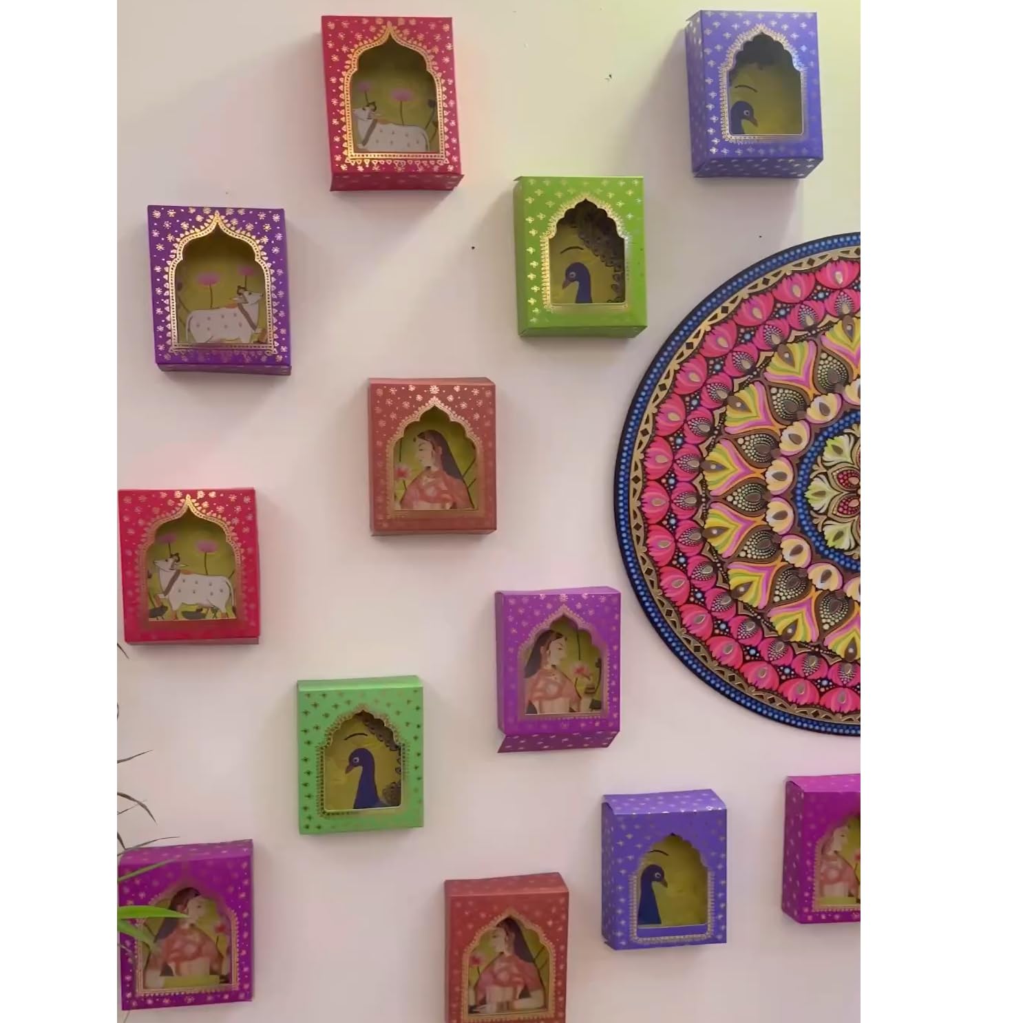 DEEP DWAR LED CANDLE TRADITIONAL JHAROKHA BOX FOR HANGING WALL HANGING CANDLES
