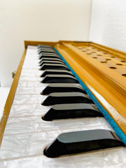 Musical Instruments Harmonium With Carry Bag - 7 Stopper, Double Bellow, 39 Keys, Two Reeds (Base- Male), 3 1/4 Octave | Tuning 440 Standard Pitch