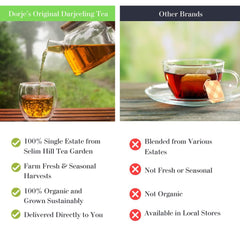 Dorje Teas Darjeeling Kashmiri Kahwa Tea - 100gm, 3.5 Ounce, 40 Cups | Promotes Good Sleep & Stress Relief - Low Caffeine, Soothing Tea For Relaxation & Glowing Skin