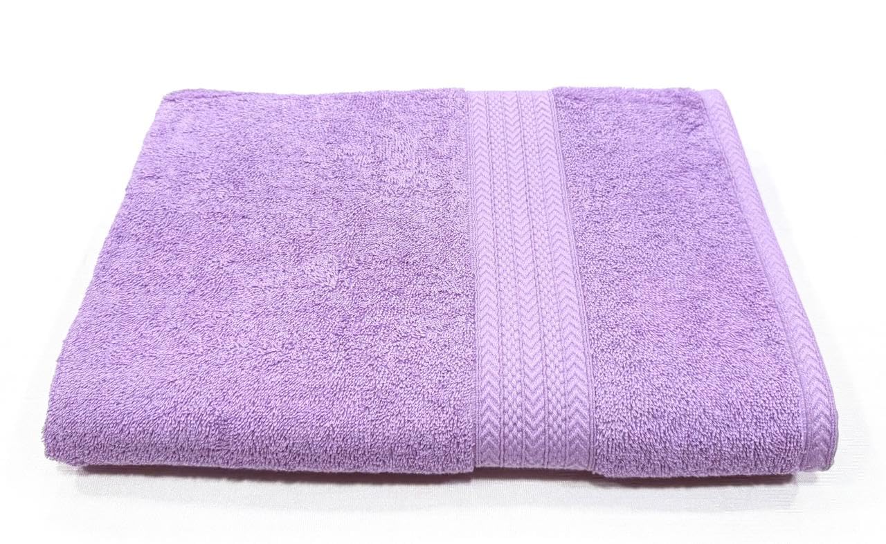 Bombay Dyeing Tulip Premium Cotton Large Size Bath Towel 500 Gsm (Purple)