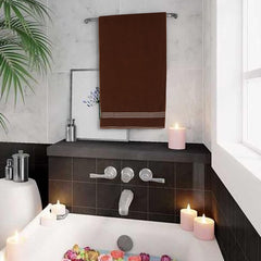 Khillayox Cotton Extra Large Size Bath Towel 450 Gsm | For Men & Women (Brown)