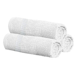 Kuber Industries Cotton Bath Towels 400 Gsm Large Size | Quick Dry Super Absorbent Bathing Towel For Men & Women (White)- Pack Of 3