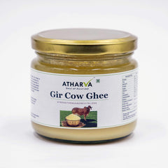Organic Gir Cow Ghee By Atharva Soul Of Ayurved | Natural & Healthy Protein Fiber Desi Cow Ghee Perfect For Weight Loss | (250ml) 8.4 Ounce | Jar Pack