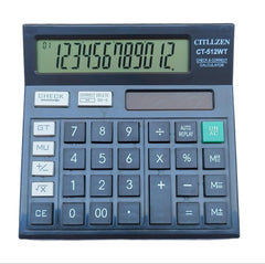 Upgrade Ct-512 Wt New Version With Big Display 112-step Check And Correct Basic Calculator Large 12-digit Display