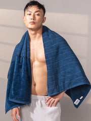 Damensch 100% Cotton Towel 1400 Gsm | Super Soft Bath Towels Large Size, Ultra Absorbent, Quick Dry Towel (Nightfall Blue & Twilight Grey)- Pack Of 2