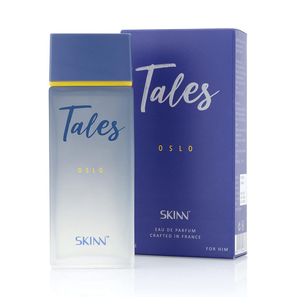 Skinn By Titan Tales Oslo Eau De Parfum For Men's 100ml 3.4 Fl.oz. | Long Lasting Fragrance