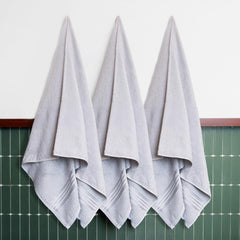Himeya 100% Cotton Bath Towels 1500 Gsm | Soft & Absorbent Large Size Bath Towel - Grey (Pack Of 3)
