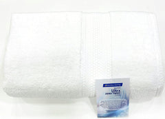 Bombay Dyeing Ultrx 100% Cotton Large Size Premium Bath Towel 650 Gsm - White