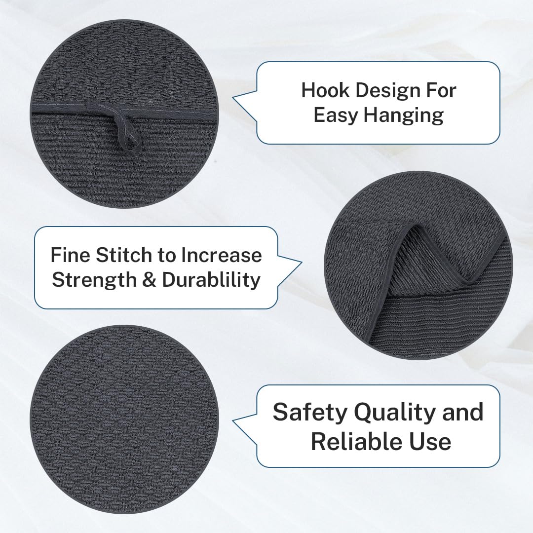 Fezora Microfiber Contler Bath Towels 700 Gsm | Large Size Bath Towel Soft & Absorbent Bath Towel For Men & Women (Dark Grey & Cream)- Pack Of 2