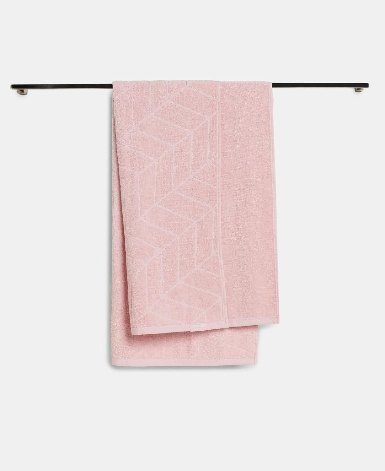 Jockey T102 Men'S Cotton Bath Towel Terry 600 Gsm | Ultra Soft & Durable Patterned Bath Towel (Peach)