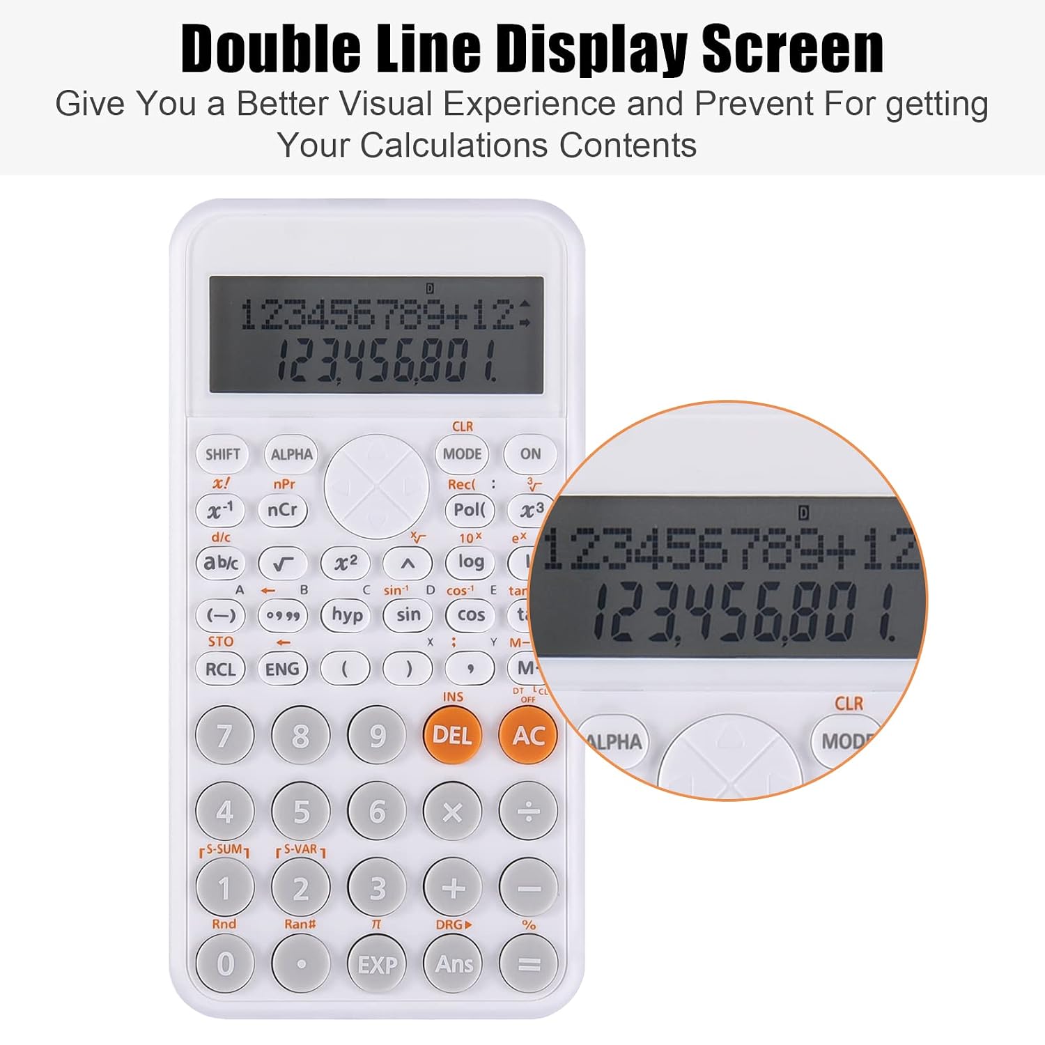 EooCoo 2-line Standard Scientific Calculator, Cute Desk Accessories, Portable And Cute School Office Supplies, Suitable For Primary School To College Student Use