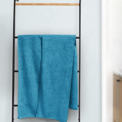 Sassoon Venir Microfiber Bath Towel 350 Gsm | Ultra Soft Material, Towel Medium Size For Women (Peacock)
