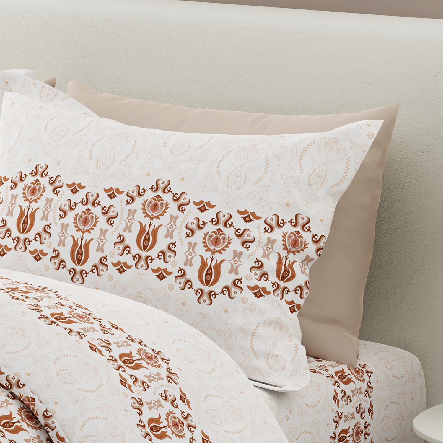 100% Cotton Bedsheet Set For Double Bed - 108 X 108 Inches, White | 1 Double Bed Sheet & 2 Pillow Covers - Gift For Weddings Or Birthdays King Size