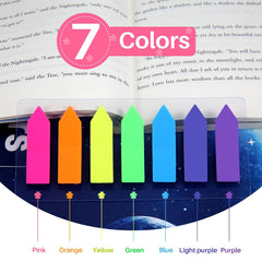 980 Pcs Sticky Notes Flags, 7 Color Index Tabs Index Flag Bright Colors Page Index Stickers