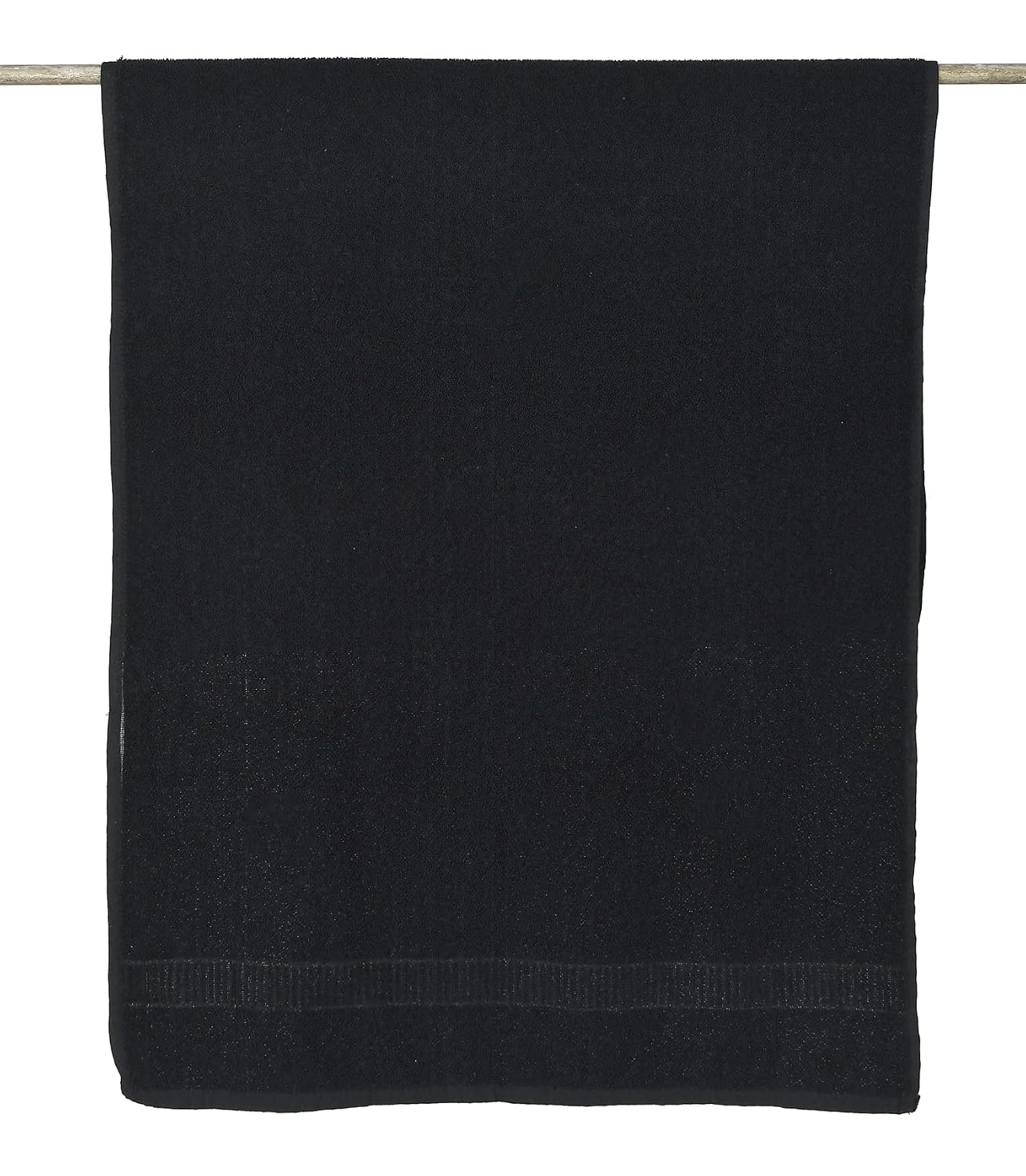 Kuber Industries Cotton Bath Towels 500 Gsm | Super Soft, Fluffy & Absorbent, Cotton Bath Towel Perfect For Daily Use - Black (Pack Of 2)