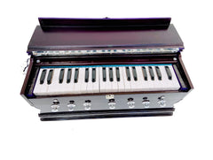 Musical Instrument Harmonium - 7 Stopper, 39 Keys, Multi Fold Bellows, Two Reeds (Base- Male), 3.25 Octaves | Tuning A440 Standard Pitch - Compact & Portable Design