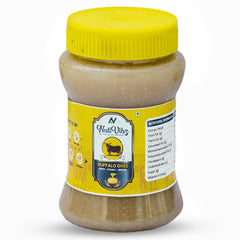 Premium Desi Buffalo Ghee By NatiVibz | Rich In Nutrients & Traditional Indian Flavor Fresh Desi Ghee Perfect For Baking | (1 Liters) 33.8 Ounce | Jar Pack