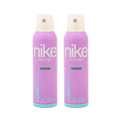 Nike Original Extreme Long Lasting Women Eau De Toilette Deodorant 400ml 13.5 Fl.oz. Pack Of 2 | Perfect For Gift