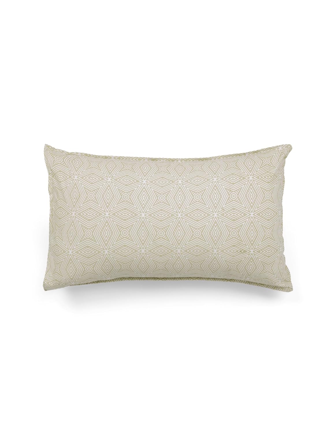 Handloom Printed Double Bedsheet For Queen Size With 2 Matching Pillow Cover | Size 90 X 100 Inches, Beige - Cotton Bedsheets For Double Bed | Soft & Smooth