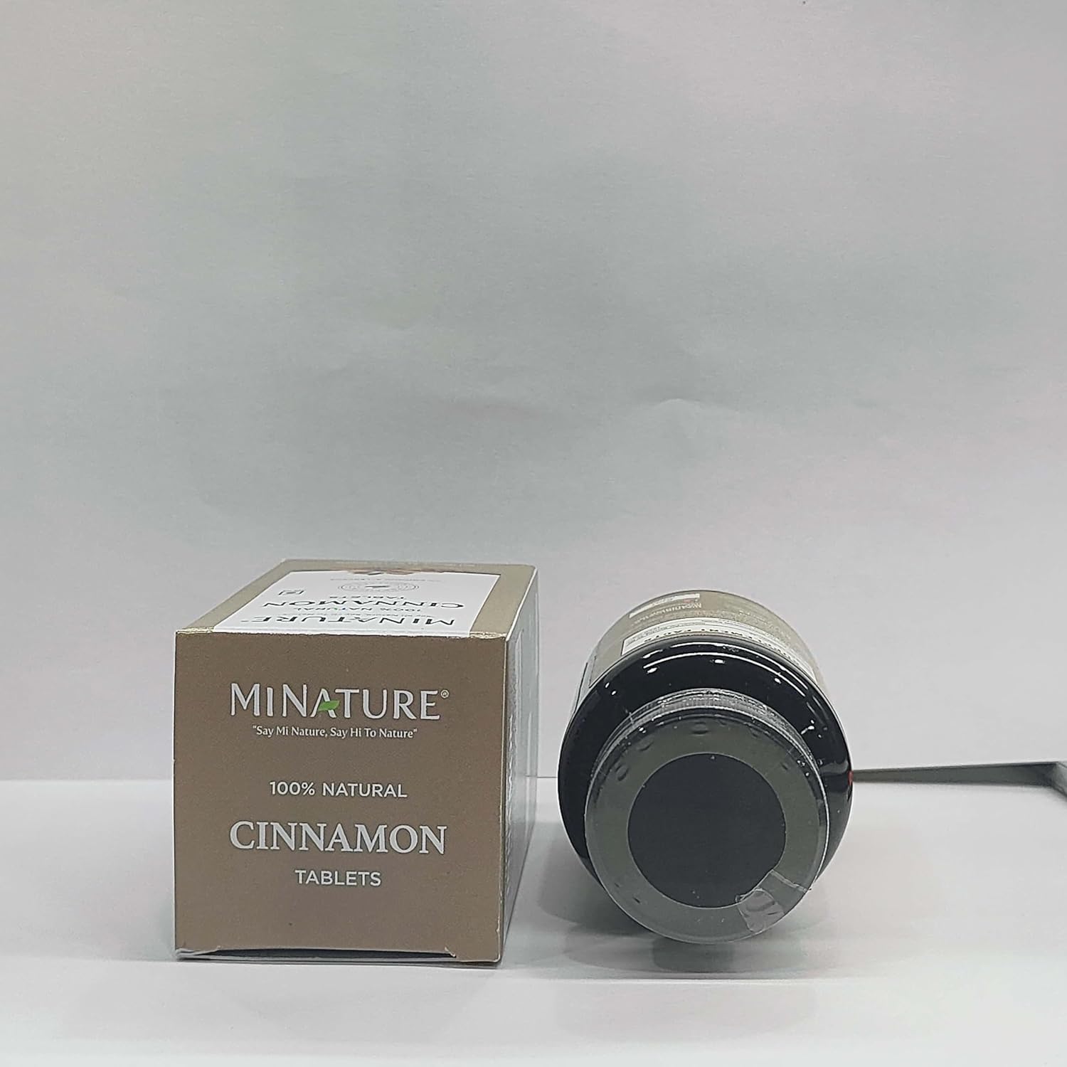 Mi Nature Cinnamon Tablets Herbal & Plant Based Free From Chemical & Preservative Gluten Free Non - Gmo | 90 Tablet 45 Days Supply 1000mg 150gm 0.3lbs