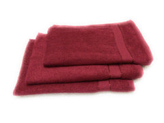Cotton Colors Cotton Large Size Hand Towel 600 Gsm (Maroon) - Pack Of 3