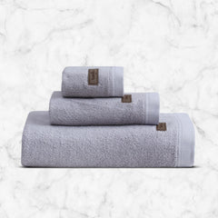 Spread Spain Bamboo Towel Bath, Hand & Face Towel 360 Gsm | High Absorbent Super Soft | Hotel Spa Decorative Bathroom Towels | Ash (Set Of 3)