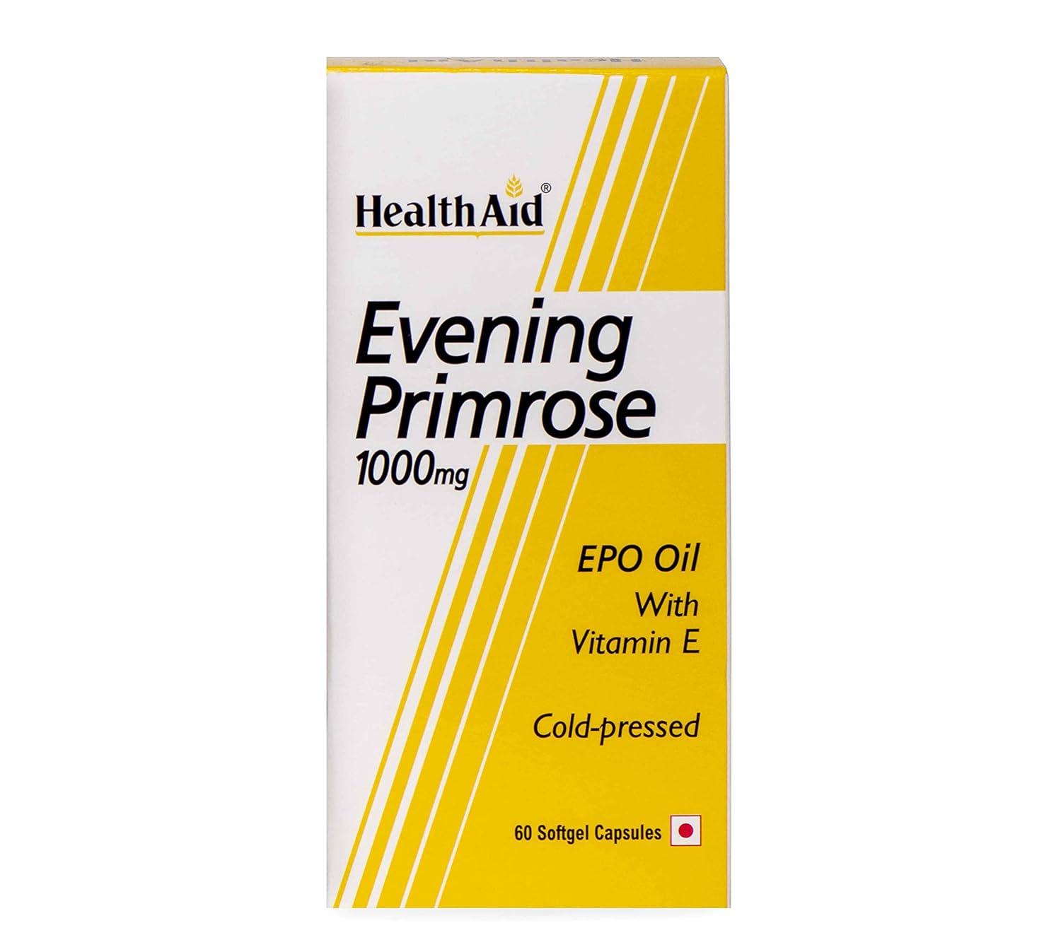 Healthaid Evening Primrose Oil 1000mg With Vitamin E, For Women Health & Skin Care, Supports Hormonal Balance, Pms & Menopause, Rich Source Of Omega 6 | 30 Softgel 50gm 0.1lbs Each Pack Of 2