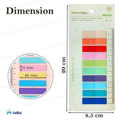 Pet Sticky Notes - 600 Pcs Transparent Sticky Tabs | Morandi Pastel Page Markers With Ruler